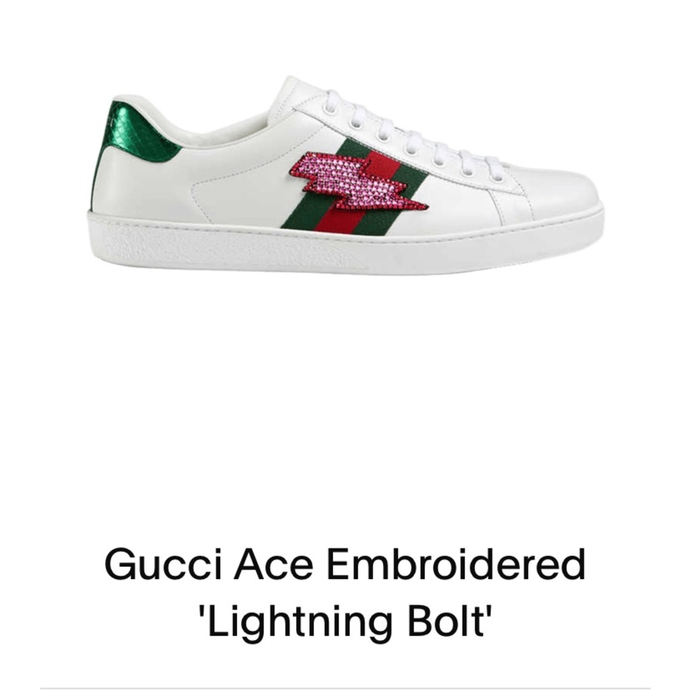 Gucci Ace lightning sneaker size 7 women’s